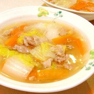 白菜と豚肉の中華風とろみ煮